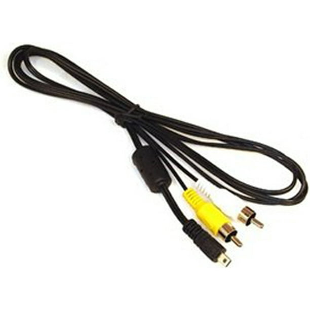 USB Data AV A/V Audio Video TV Cable Cord Compatible with Sanyo Camera Xacti VPC-E760 